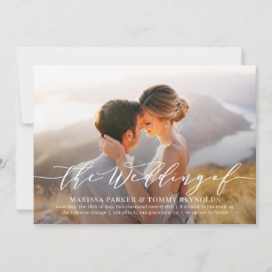 Everduurzame Love Photo Wedding Invitation EVL Kaart