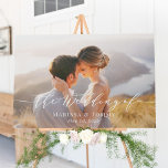 Everduurzame Love Photo Wedding Welcome Sign Imitatie Canvas Print<br><div class="desc">Een simpel elegant teken dat je gasten zullen bewonderen. De tekst en de achtergrondkleuren zijn volledig editable om uw thema aan te passen! Ontwerp © berryberrysnoot. Afdrukbare digitale bestanden en overeenkomende objecten zijn beschikbaar! Bezoek onze website op www.berryberrysweet.com voor meer informatie!</div>