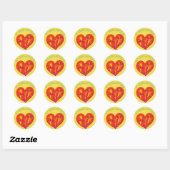 Everduurzame Love Ronde Sticker (Vel)