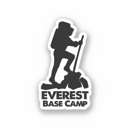 Everest Base Camp - Bergwandelen Sticker (Voorkant)