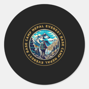 Everest Base Camp Nepal Mountain Everest Uitzicht  Ronde Sticker