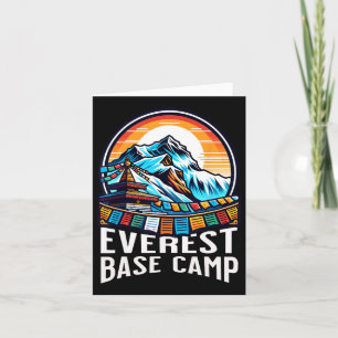 Everest Base Camp Prayer Vlaggen Nepalese Himalaya Kaart