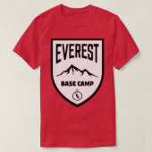 Everest Base Camp Shield Black and White Classic T T-shirt (Design voorkant)