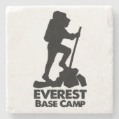 Everest Base Camp Stone Onderzetter (Voorkant)