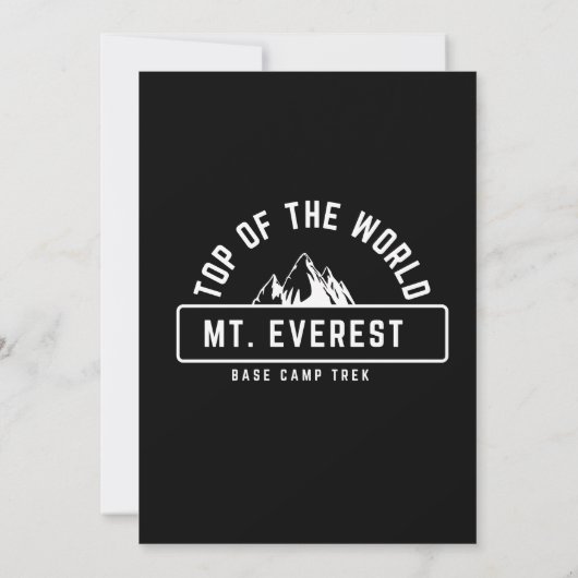 Everest Base Camp Trek Bedankkaart (Achterkant)