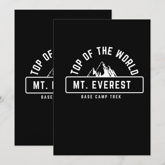 Everest Base Camp Trek Bedankkaart (Voorkant / Achterkant)
