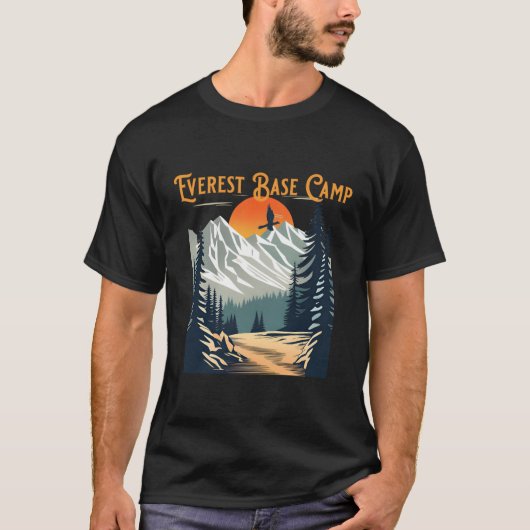 Everest Base Camp Wandelen T-shirt (Voorkant)