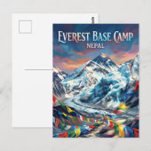 Everest Basiskamp Nepal Briefkaart (Voorkant / Achterkant)