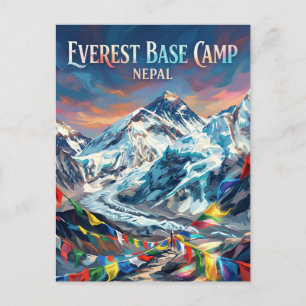 Everest Basiskamp Nepal Briefkaart