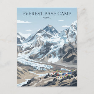 Everest Basiskamp Nepal Briefkaart