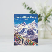 Everest Basiskamp Trek Nepal Briefkaart (Staand voorkant)