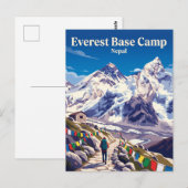 Everest Basiskamp Trek Nepal Briefkaart (Voorkant / Achterkant)