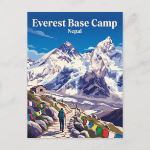Everest Basiskamp Trek Nepal Briefkaart