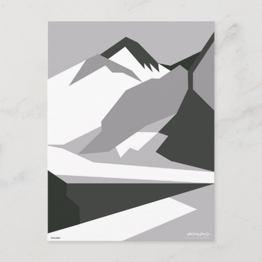 Everest Black - Art Gallery Selection Briefkaart (Voorkant)