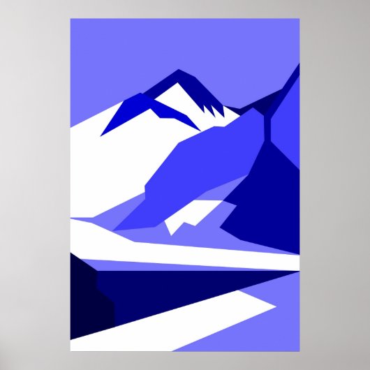 Everest - blauw poster (Voorkant)