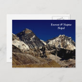 Everest en Nuptse Briefkaart (Voorkant / Achterkant)