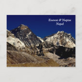 Everest en Nuptse Briefkaart (Voorkant)