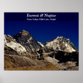 Everest en Nuptse Poster (Voorkant)