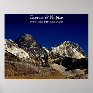 Everest en Nuptse Poster
