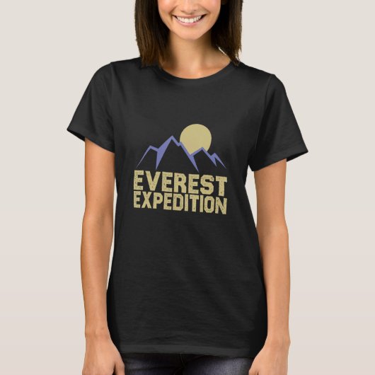 Everest Expeditions Mountain Exploration Adventure T-shirt (Voorkant)