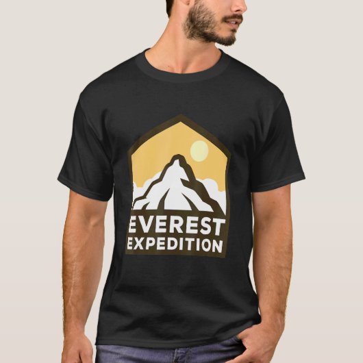 Everest Expeditions Mountain Exploration Adventure T-shirt (Voorkant)