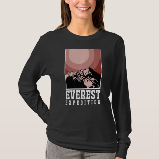 Everest Expeditions Mountain Exploration Adventure T-shirt (Voorkant)