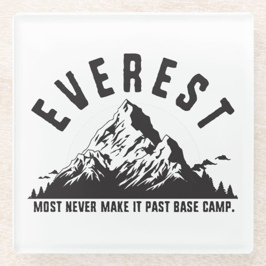 Everest Glazen Onderzetter (Voorkant)