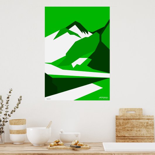 Everest Green - Art Gallery Selection Poster (Keuken)