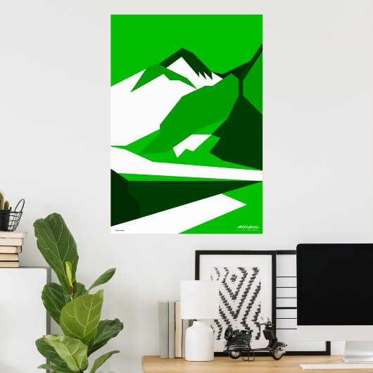 Everest Green - Art Gallery Selection Poster (Thuiskantoor)