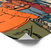 Everest Himalayaans Dorpsmarkt Reis Kunst Poster (Hoek)