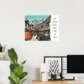 Everest Himalayaans Dorpsmarkt Reis Kunst Poster (Thuiskantoor)