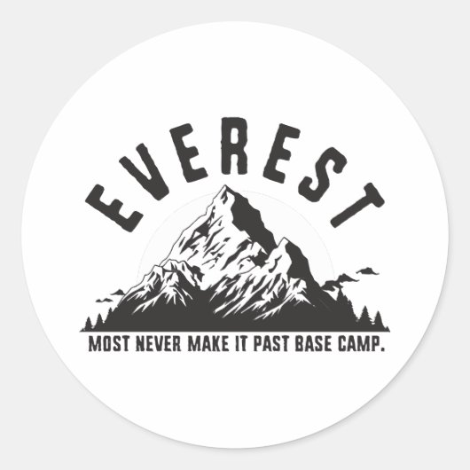 Everest Ronde Sticker (Voorkant)