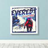 Everest South East Ridge Canvas Afdruk (Insitu (Houten vloer))