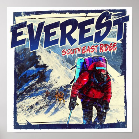 Everest South East Ridge Poster (Voorkant)