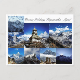 Everest Trekking, Sagarmatha Park, Himalaya Nepal Briefkaart