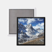 Everest wandelen, landschappen - Nepal Magneet (Voorkant / Achterkant)