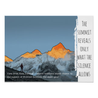 Everest Zonsopgang Kala Patthar Inspirerende Poste Perfect Poster