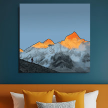 Everest Zonsopgang Kala Patthar Motiverende Kunst
