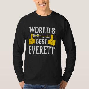Everett Achternaam Team Familie Achternaam World's T-shirt