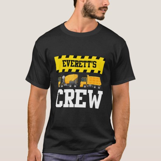 Everett Construction Crew Custom Dumptruck Dump Tr T-shirt (Voorkant)