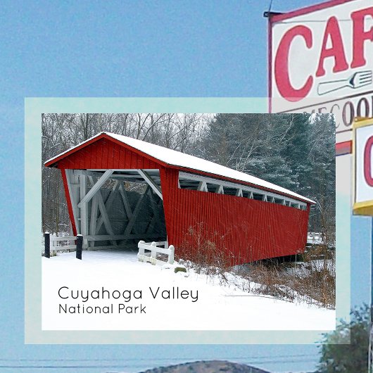 Everett Covered Bridge, Cuyahoga Valley NP Briefkaart