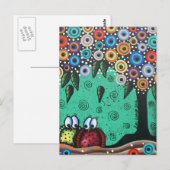 Everett_ Day of the Dead, Bird Art, Funny, Cute Briefkaart (Voorkant / Achterkant)