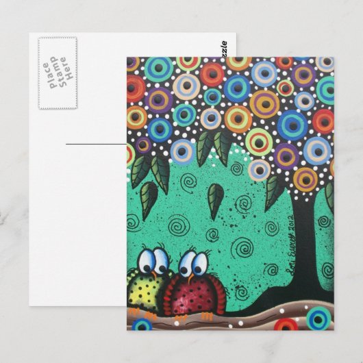 Everett_ Day of the Dead, Bird Art, Funny, Cute Briefkaart (Voorkant / Achterkant)