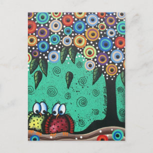 Everett_ Day of the Dead, Bird Art, Funny, Cute Briefkaart