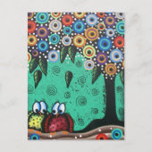 Everett_ Day of the Dead, Bird Art, Funny, Cute Briefkaart (Voorkant)