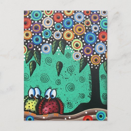 Everett_ Day of the Dead, Bird Art, Funny, Cute Briefkaart (Voorkant)