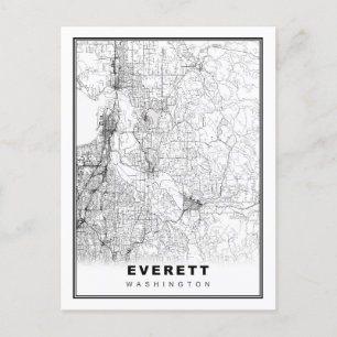Everett Map Briefkaart