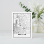 Everett Map Briefkaart (Staand voorkant)