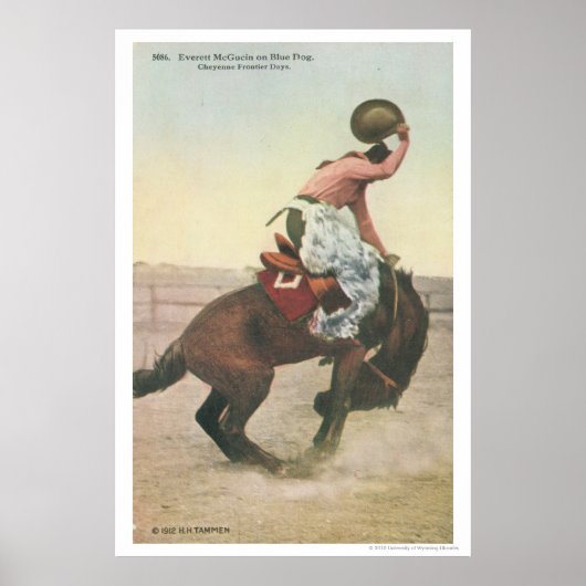 Everett McGucin over Blue Dog Cheyenne Frontier Da Poster (Voorkant)