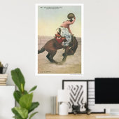Everett McGucin over Blue Dog Cheyenne Frontier Da Poster (Thuiskantoor)